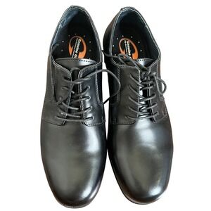 Genuine Grip 9540 12 W Mens Slip-Resistant Leather Oxfords Work Shoe Black NWOB